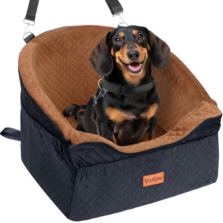 Vivifying Hundeautositz für kleine und mittelgrosse Hunde, abnehmbare und waschbare Sitzerhöhung für