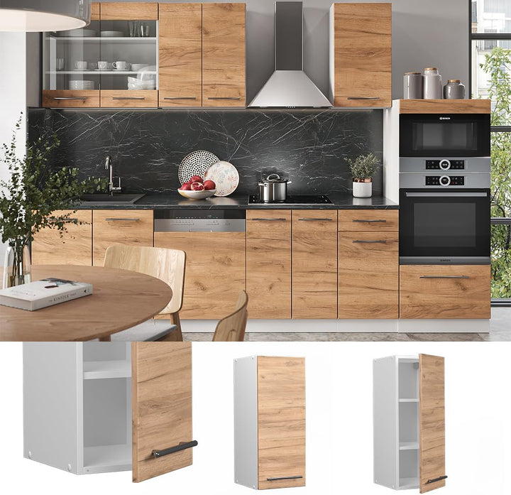 Vicco Hängeschrank Fame-Line, Goldkraft Eiche/Weiss, 30 cm Goldkraft Eiche Hängeschrank 30 cm, Goldk