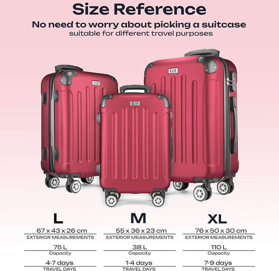 POSH Hartschalenkoffer Koffer & trolleys rollkoffer handgepäck reisekoffer mit Rollen | Koffer gross