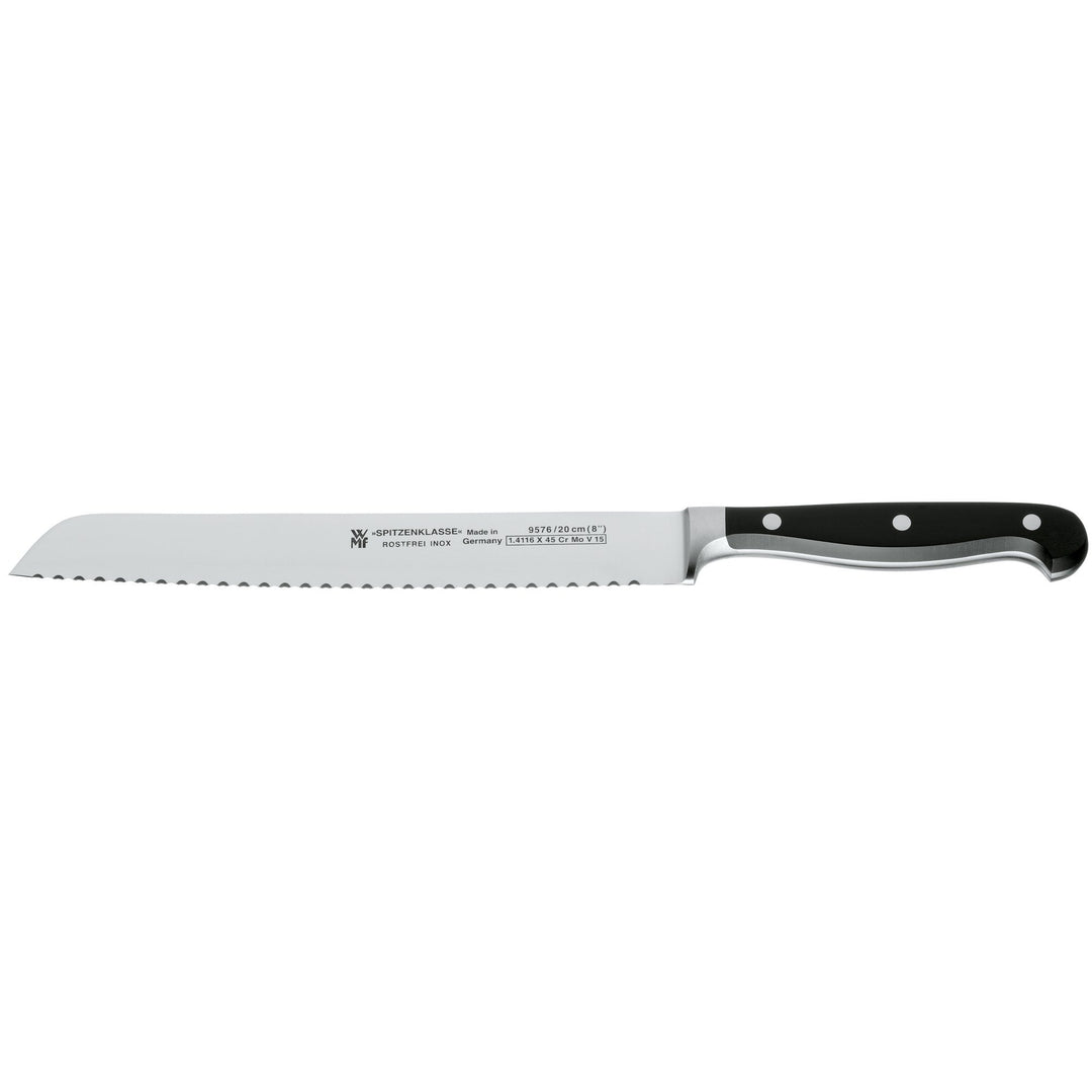 WMF Spitzenklasse Brotmesser Wellenschliff 31,5 cm, Brötchenmesser, Spezialklingenstahl, Sägemesser,
