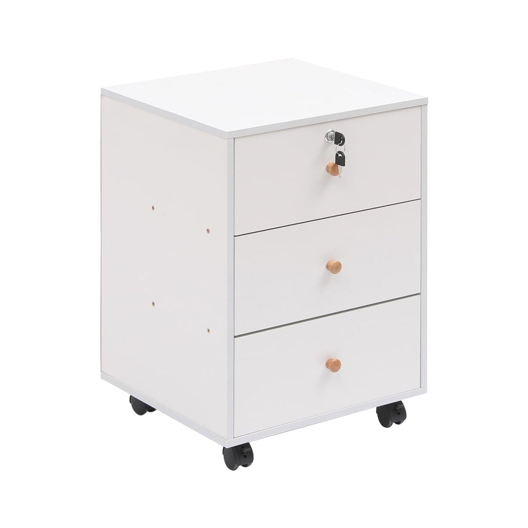 Kleiner mobiler Aktenschrank, Heimbüro, unter Schreibtischschubladen, Aktenaufbewahrung, Bürosockel,