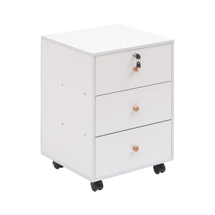 Kleiner mobiler Aktenschrank, Heimbüro, unter Schreibtischschubladen, Aktenaufbewahrung, Bürosockel,