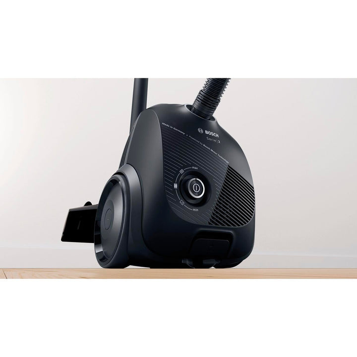 Bosch BGLS2BA1 Series 2 Staubsauger mit Beutel, 3.5 L, 600 W, 80 dB, 8 Meter Kabel, Schwarz