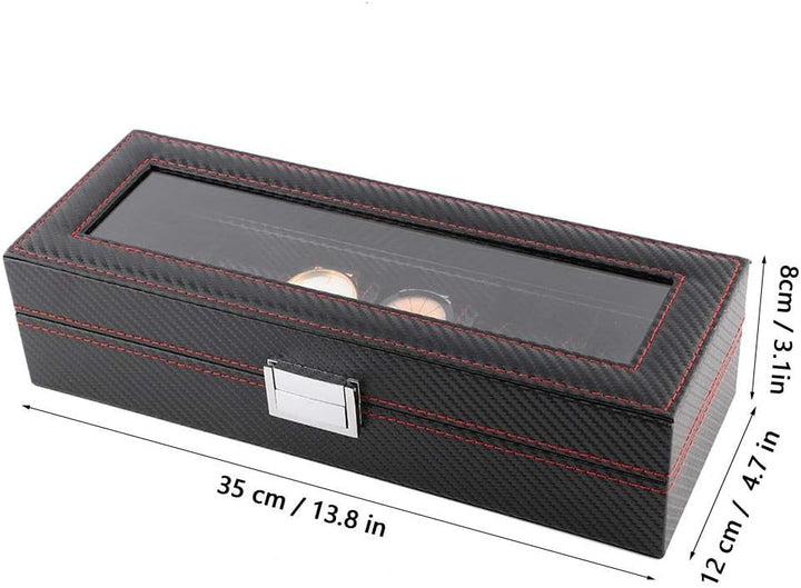 Uhrenbox für 6 Uhren Kasten,für Schmuck oder Armbandkollektion usw,Holz Uhrenkasten