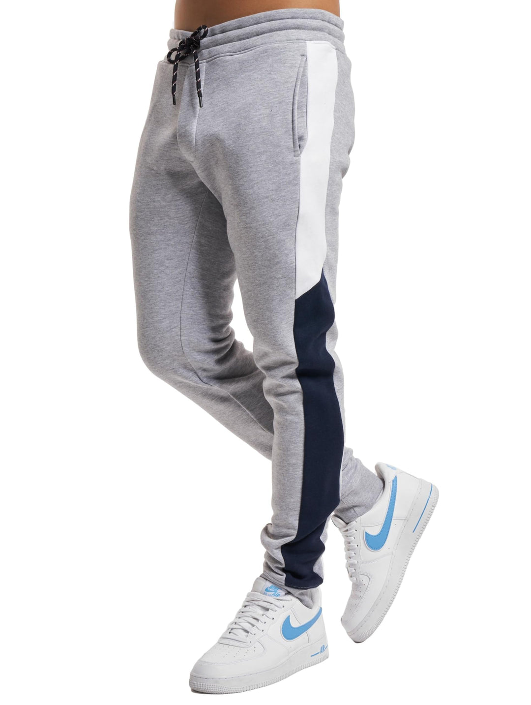 JACK & JONES Herren Jogginghose Jpstwill Jjreid Blocking Sweat Pant Sn, Light Grey Melange