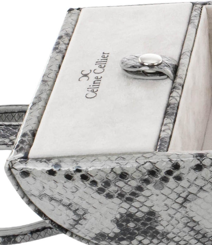 Céline Cellier Schmuckkasten Schmuckschatulle Schmuckkoffer mit Spiegel Grau - CC-P6108C