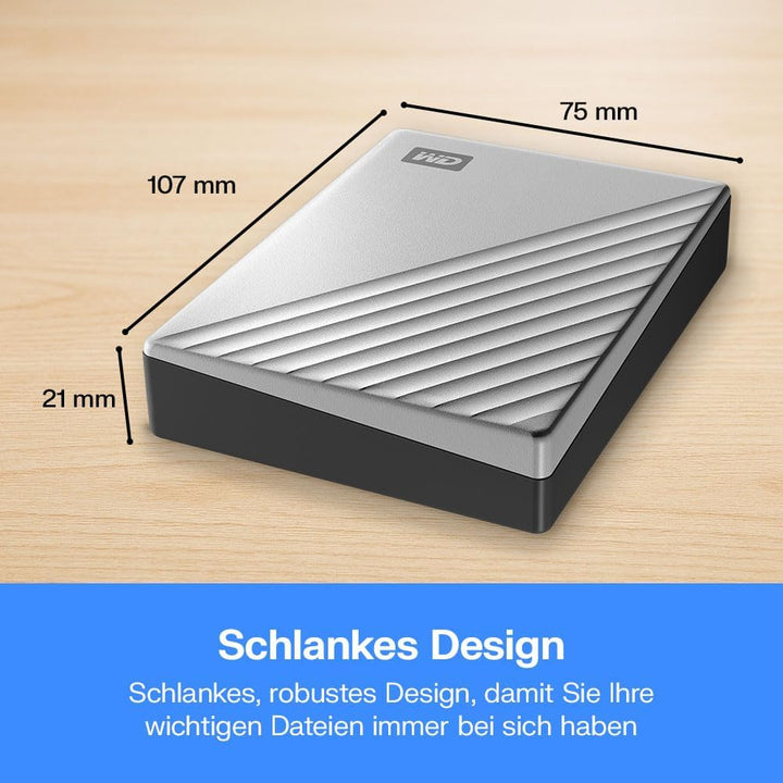 WD My Passport Ultra for Mac externe Festplatte 4 TB (mobiler Speicher, herunterladbare Software, Pa