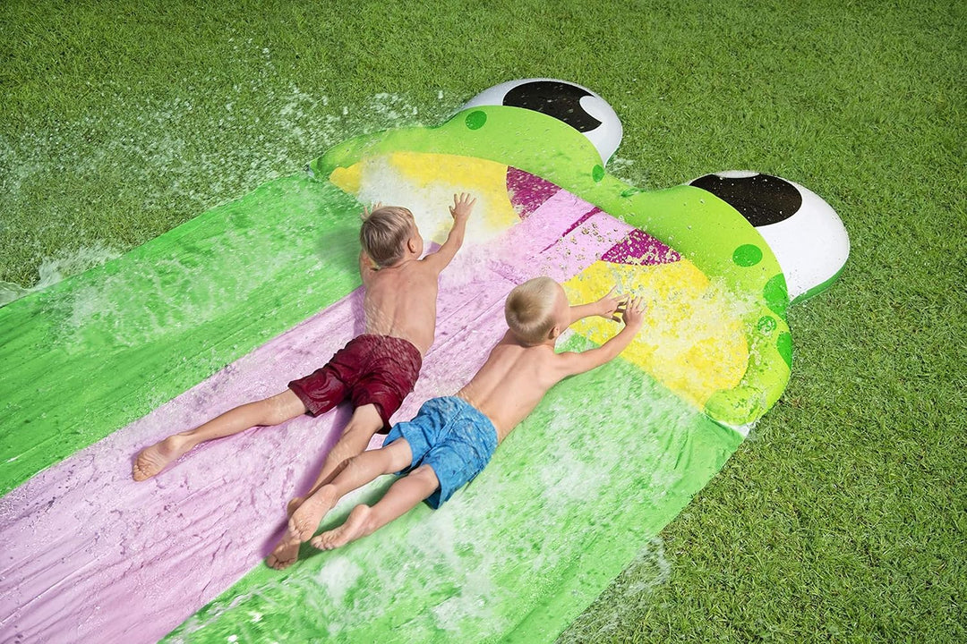 Bestway H2OGO!™ Wasserrutsche, Frosch, 488 x 200 cm