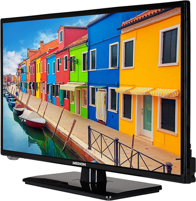 MEDION E12412 59,9 cm (23,6 Zoll) Full HD Fernseher (Triple Tuner, DVB-T2 HD, Mediaplayer, 12V KFZ C