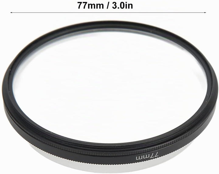 Zunate Doppelseitiger Spezialeffektfilter, 77 mm Fraktal Fotografie Prismenkamerafilter, mit Geister