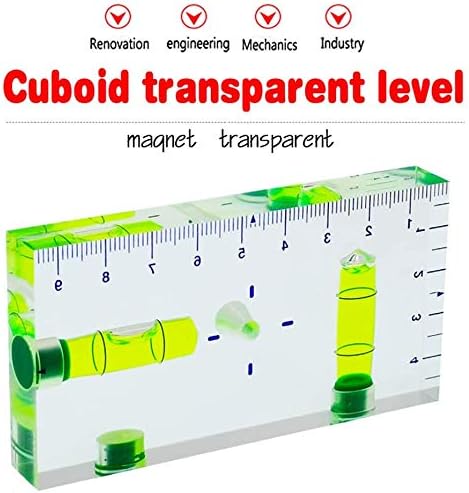 umei Transparente T-Type Multifunktionswaage Wasserwaage Zwei-Wege-Ebene mit Magnetskala, Grösse 95
