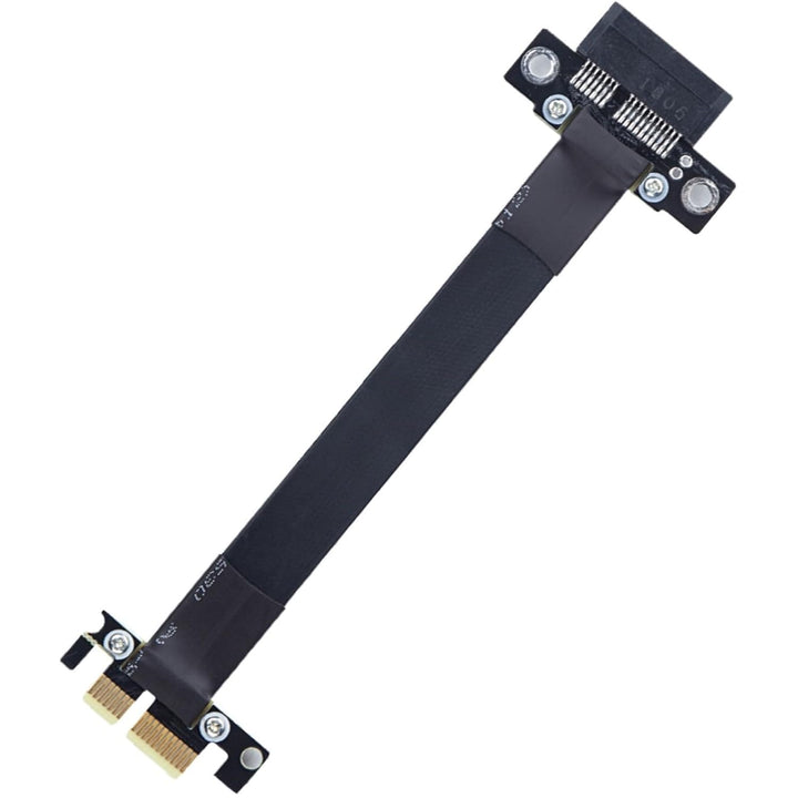 H!Fiber.com PCIe 3.0 X1 Extender Kabel, gerade nach gerade, Kabellänge 20-cm, 85 Ohm 20cm 20cm, 20cm