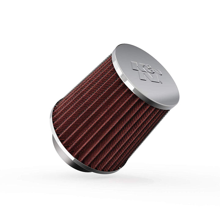 K&N RG-1003RD-L KFZ und Motorrad Universal Chrome Filter, Rot