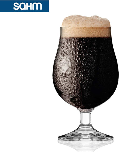 Sahm Bristol Pokal Biergläser 0,3 Liter (6 STK) - Biertulpe - Biergläser Set - Spülmaschinengeeignet