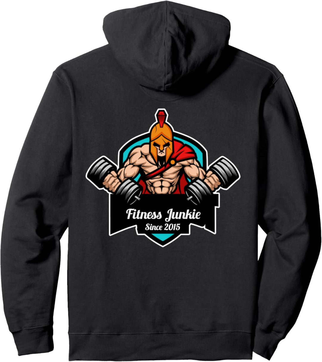 Fitness Junkie - Fitness Bodybuilding Gym Training Freak Pullover Hoodie