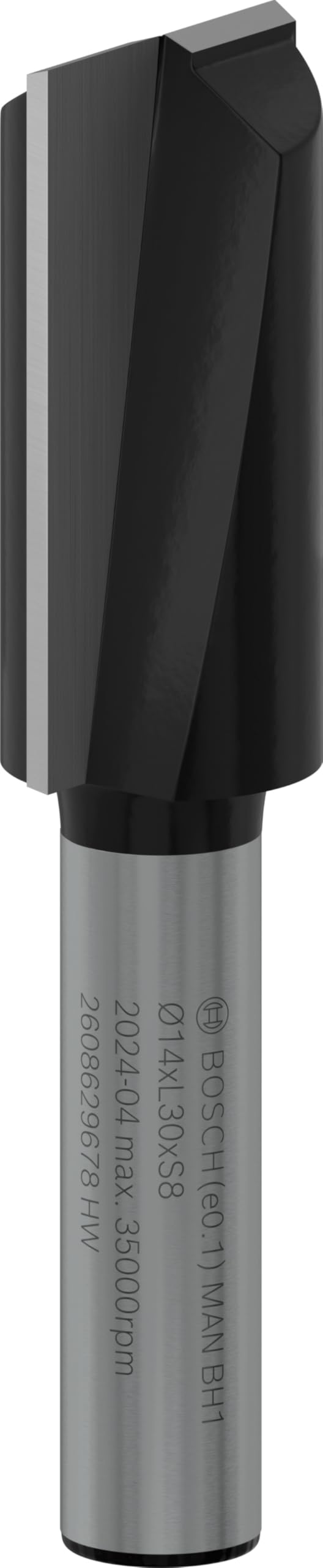 Bosch 1x PRO Nutfräser, zweischneidig (für Weichholz, Hartholz, Ø 14 mm, Professional Zubehör Handfr