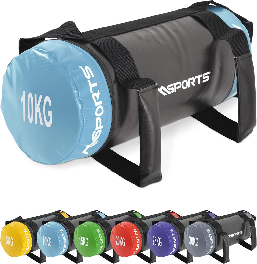 MSPORTS Power Bag Premium 5-30 kg Fitness Bag - Sandsack für Functional Fitness Gewichtssack 10