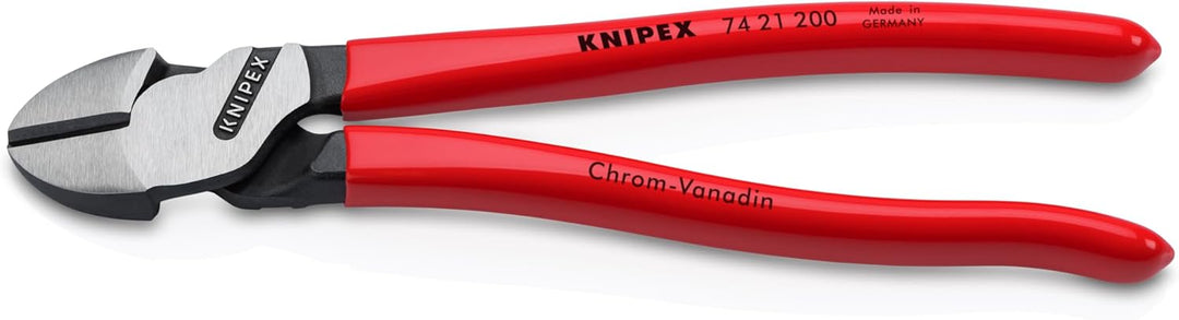 Knipex Kraft-Seitenschneider schwarz atramentiert, mit Kunststoff überzogen 200 mm (SB-Karte/Blister