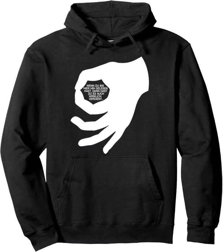 Lustiges Jugend Handzeichen Reingeguckt mit Spruch Geschenk Pullover Hoodie