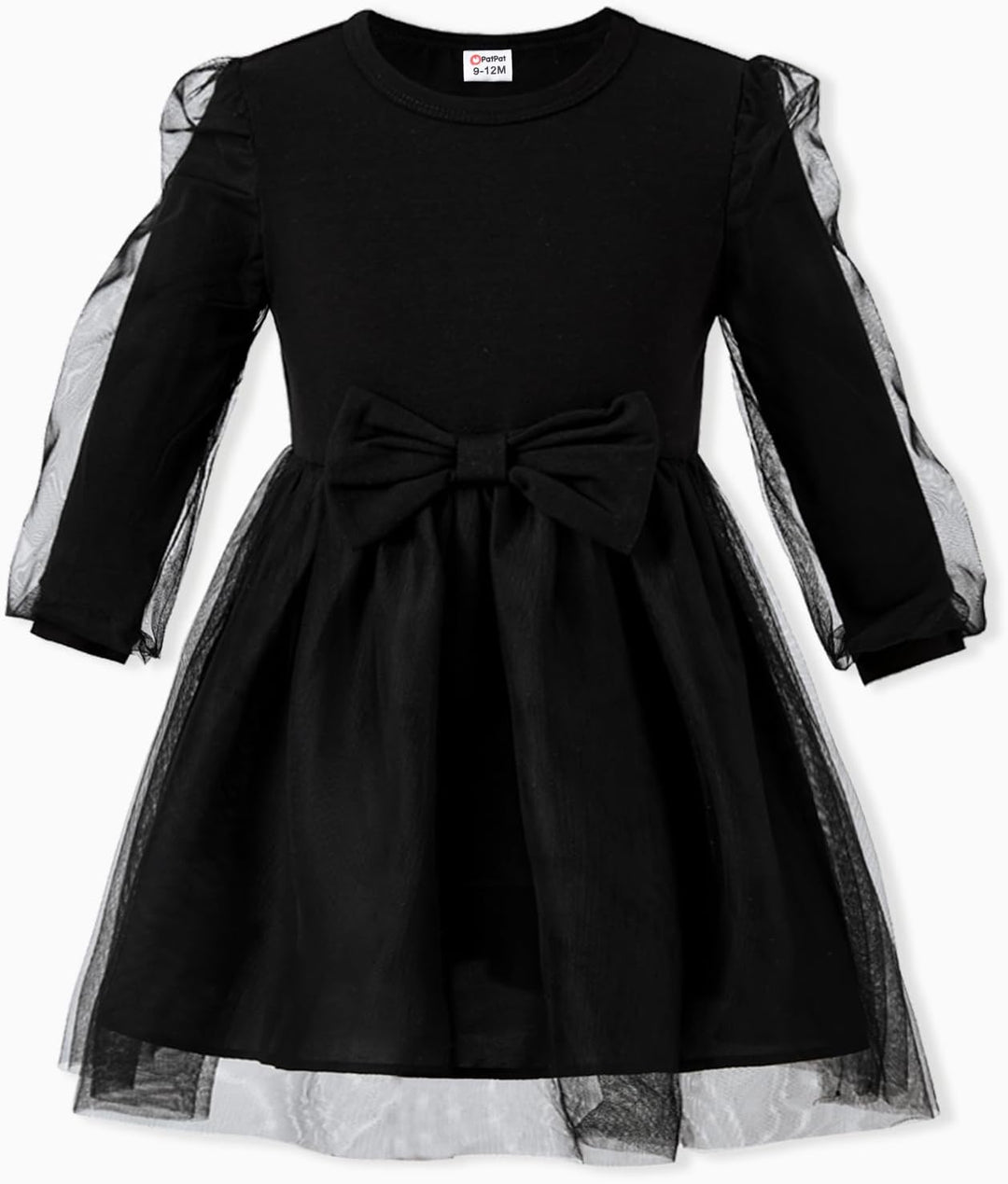 PATPAT Familien Outfit Set Langarm - Partnerlook Mutter Tochter Kleid,Mama Kind Kleider Prinzessin F