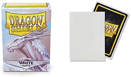 Dragon Shield Kartenhüllen, matt, Weiss, Standardgrösse, 100 Stück, 10 Stück, Weiss