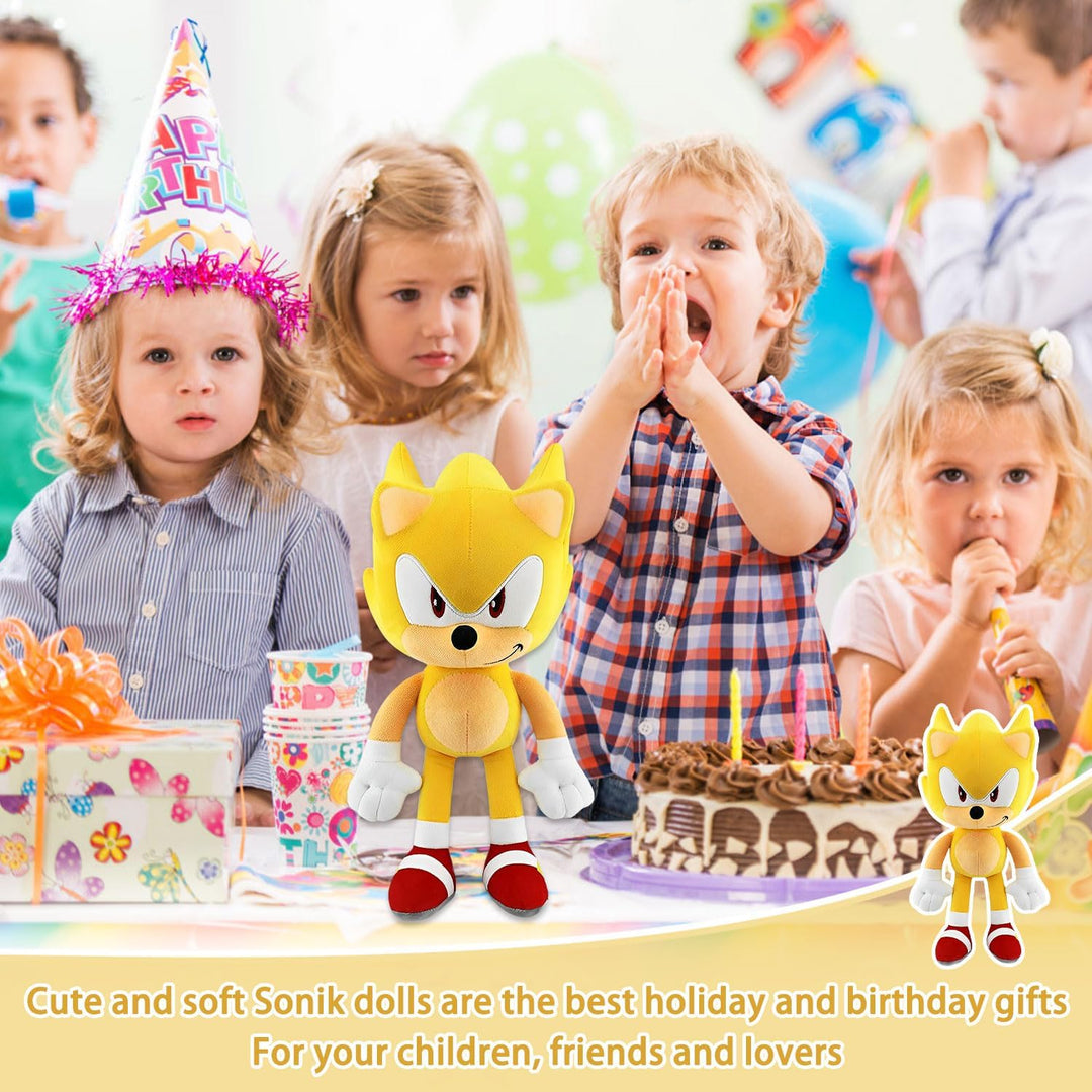 S-onic Tails Kuscheltier, 30cm S-onic Plüschfigur, Kinder S-onic Plüschpuppen, Cartoon Anime S-onic