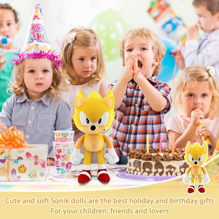 S-onic Tails Kuscheltier, 30cm S-onic Plüschfigur, Kinder S-onic Plüschpuppen, Cartoon Anime S-onic