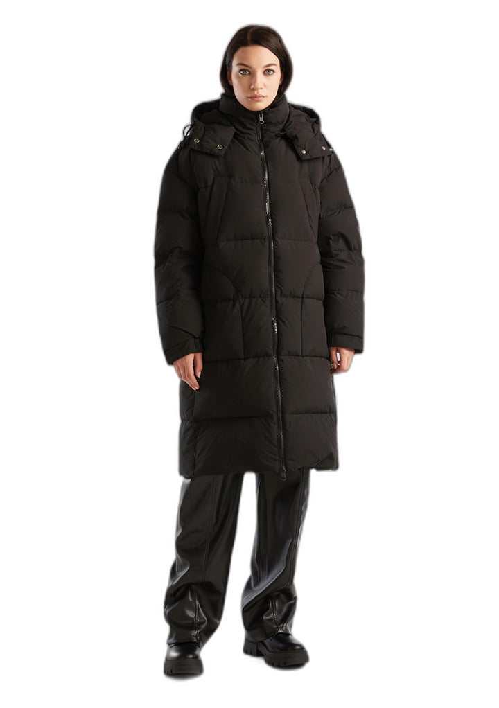United Colors of Benetton Damen Kurze Daunenjacke L Schwarz 100, L Schwarz 100