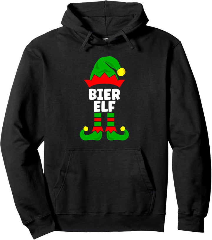 Bier Elf Weihnachtsoutfit Familie Partnerlook Deko Kostüm Pullover Hoodie