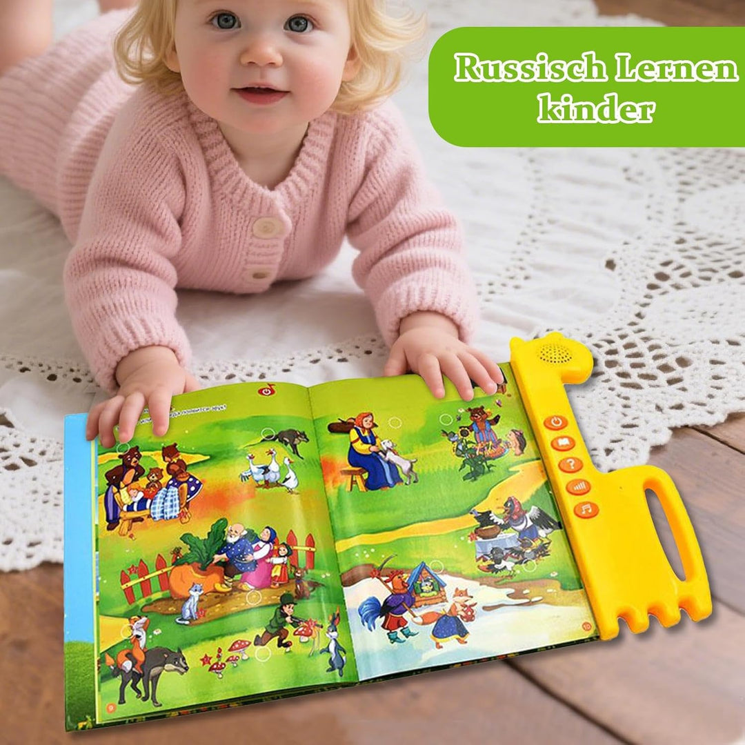 Russische Bücher für Kinder, Bücher mit Sound, Sprachbildungsinstrument Interaktives Spielzeug, russ