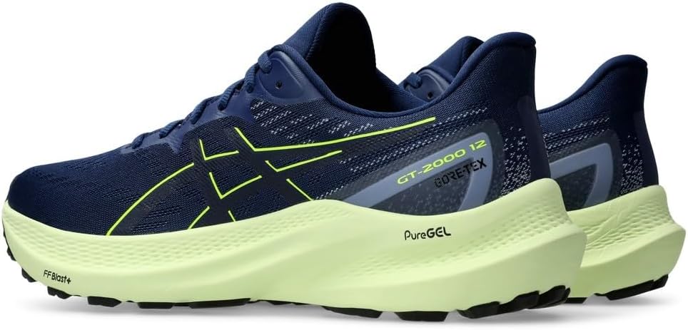 ASICS GT-2000 12 Herren 39 EU Blue Expanse Safety Yellow, 39 EU Blue Expanse Safety Yellow