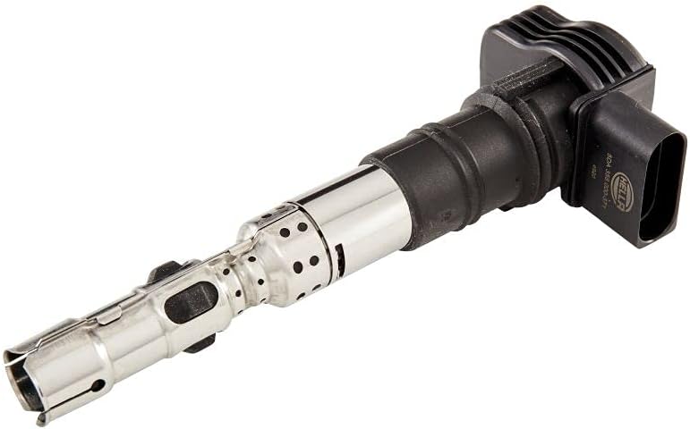 HELLA 5DA 358 000-371 Zündspule - 12V - 4-polig - Kerzenschachtzündspule - gesteckt