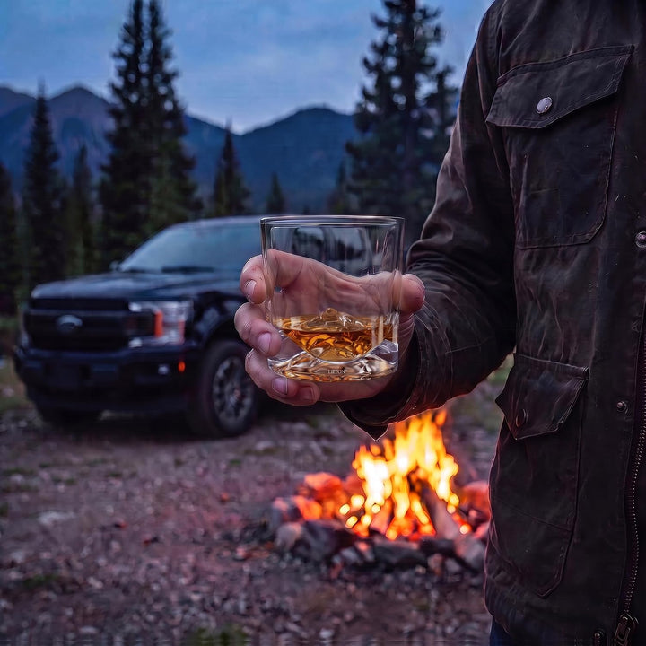 LIITON Exklusiv Whisky Gläser Set Denali 2-teilig aus Kristallglas, Tumblergläser, Geschenke für Män
