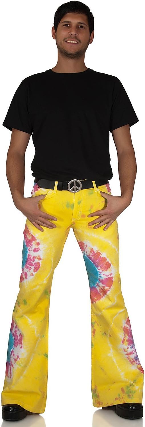 Comycom Bunte Hippie Batik Schlaghose Star Rainbow 27W / 34L Mehrfarbig, 27W / 34L Mehrfarbig