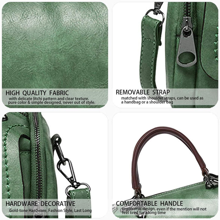 Damen Tasche Umhängetasche Handtasche Frauen Klein Schultertasche Weekender Lack PU Leder DE77152 Gr