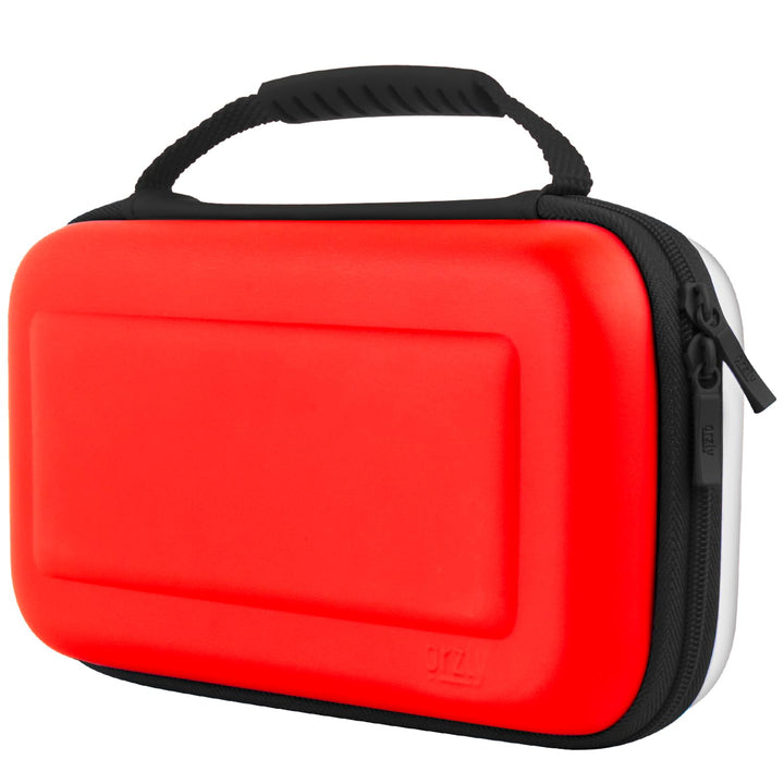 Orzly Tragetasche Kompatibel mit Nintendo Switch und New Switch OLED-Konsole - Schwarze schützende H