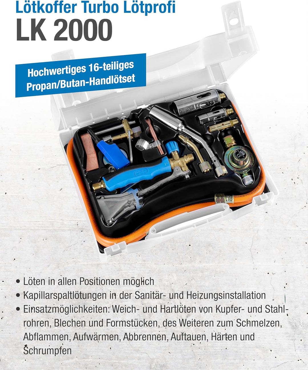 CFH Lötkoffer Turbo Lötprofi 2000, 52055b