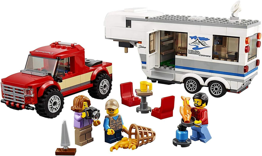 LEGO 60182 City Great Vehicles Pickup & Wohnwagen Single, Single