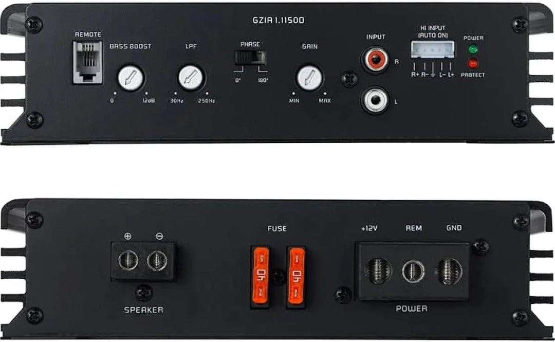 Ground Zero GZIA 1.1500D - 1-Kanal Endstufe mit 2600 Watt (RMS: 1300 Watt)
