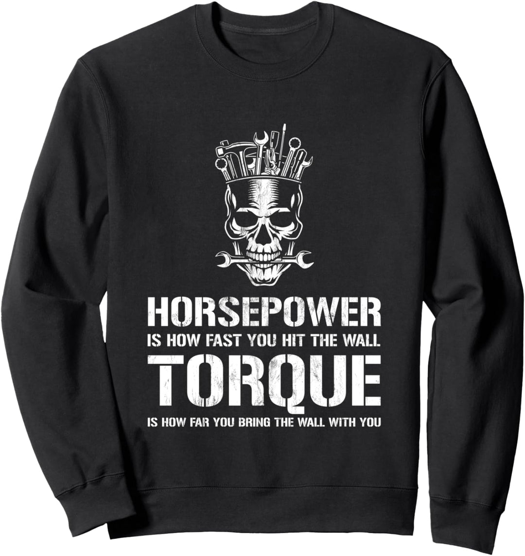 Diesel Mechaniker Lustige PS Drehmoment Geschenk Männer Sweatshirt
