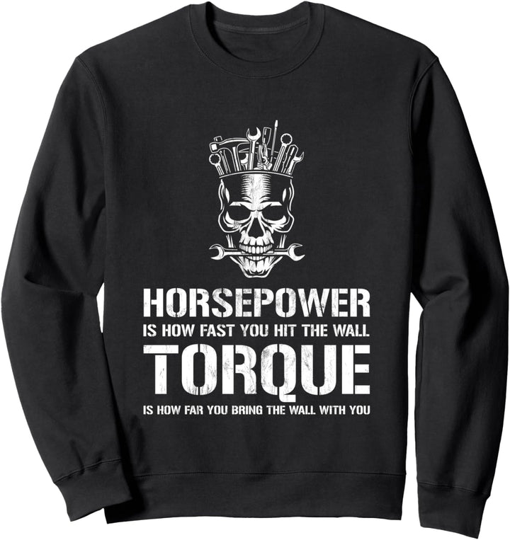 Diesel Mechaniker Lustige PS Drehmoment Geschenk Männer Sweatshirt