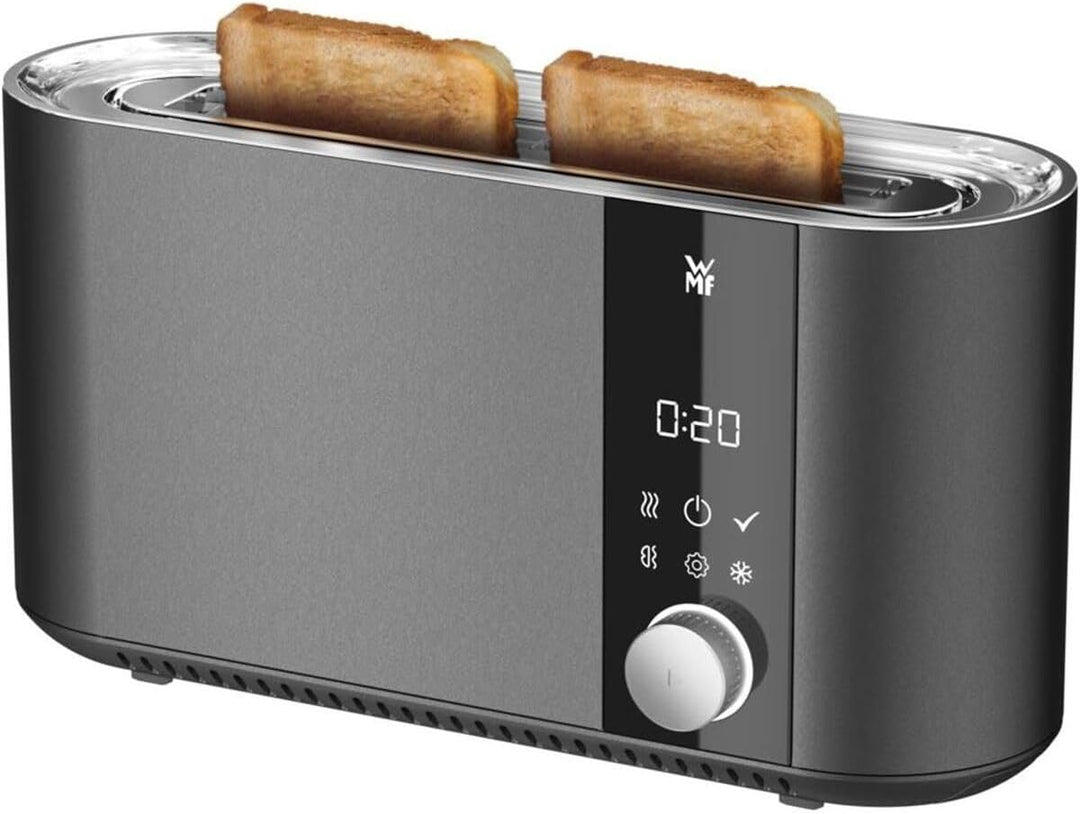 WMF Master Toaster Langschlitz motorisiert, Toaster 2 Scheiben, XXL-Toast, automatische Brotzentrier
