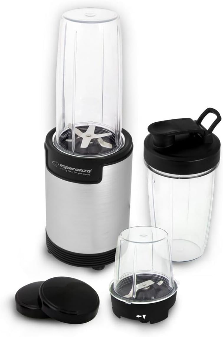 Esperanza EKM030 Nutri Blender/Personal Blender 9in1 900W, Silber