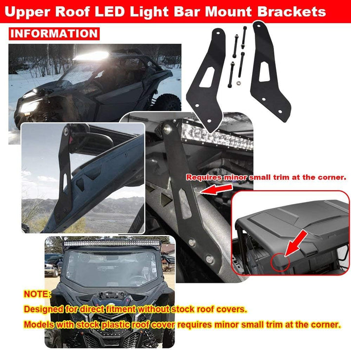 Kein Bohren Need 127 cm gerade & gebogen LED Licht Bar Dach Windschutzscheibe Halterung Kit Passt UT