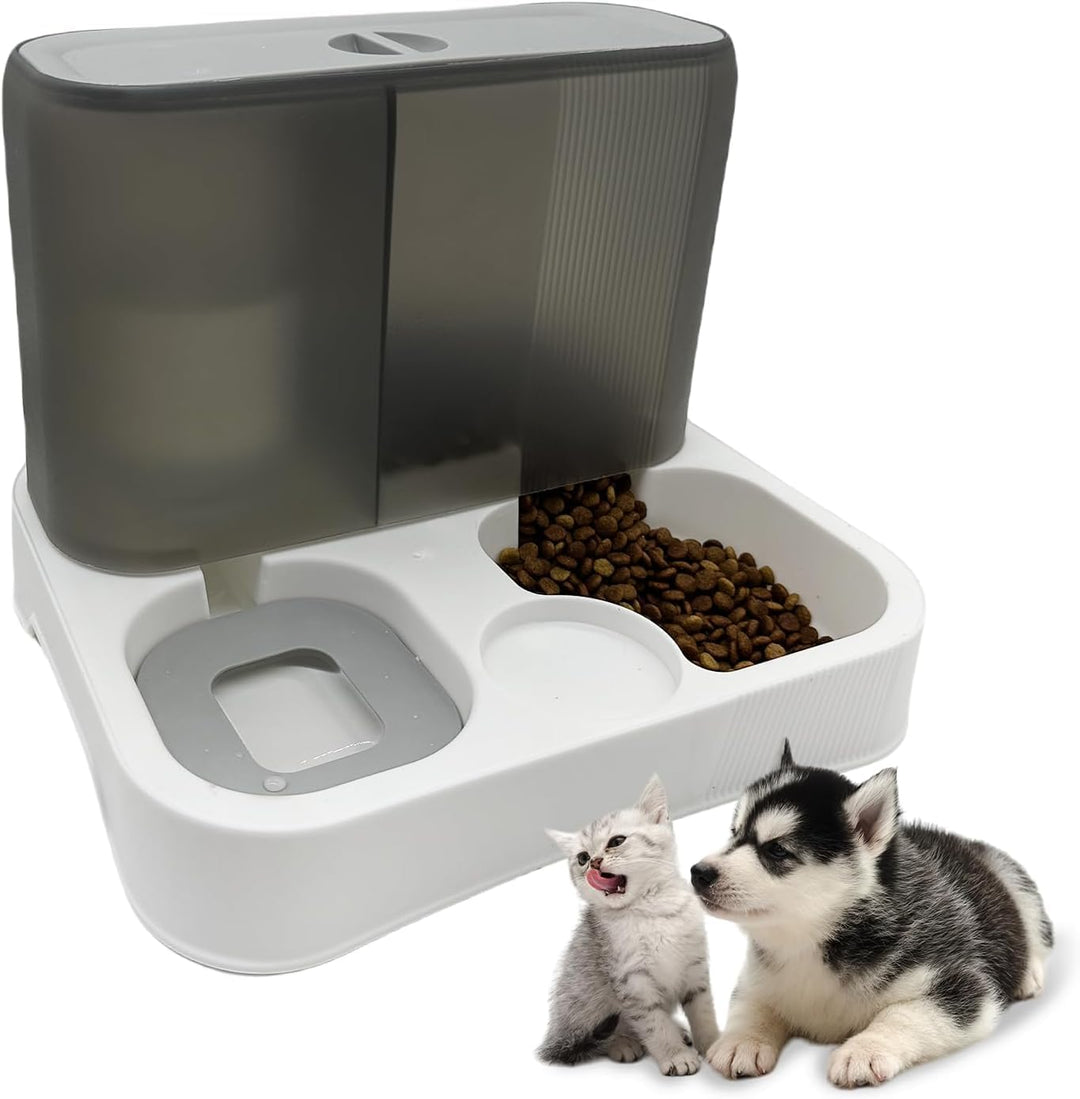 kathson automatischer Futter- und Wasserspender für Katzen, Futterspender für Katzen mit grosser Kap