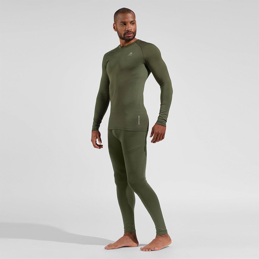 Odlo Herren Funktionsunterwäsche Langarm Shirt PERFORMANCE WARM ECO, deep depths, S