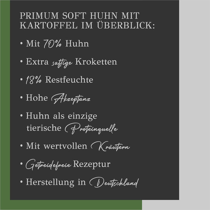 Soft Adult | Halbfeuchtes Hundefutter mit 70% frischem Fleisch für ausgewachsene Hunde. Getreidefrei