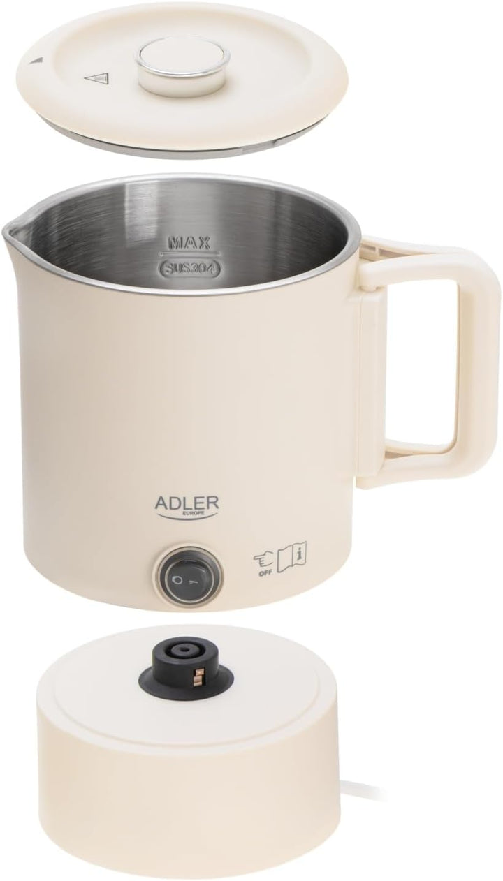 Adler AD 1388b Wasserkocher 0,8 L 1 Liter Noir, 1 Liter Noir