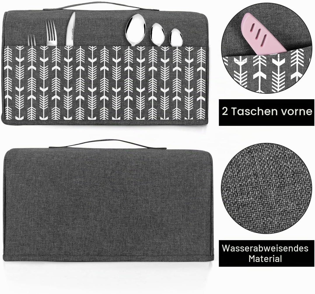 Yarwo 4 Scheiben-Doppelschlitz-Toasterabdeckung, Toaster Zubehör mit Oberem Griff, Nylon Toasterabde