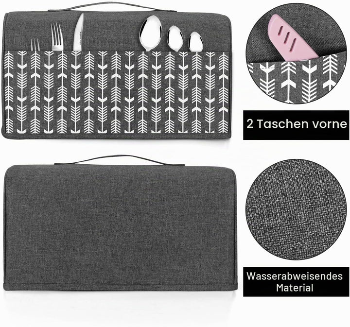Yarwo 4 Scheiben-Doppelschlitz-Toasterabdeckung, Toaster Zubehör mit Oberem Griff, Nylon Toasterabde